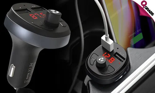 Car Charger & Wireless FM Transmitter!